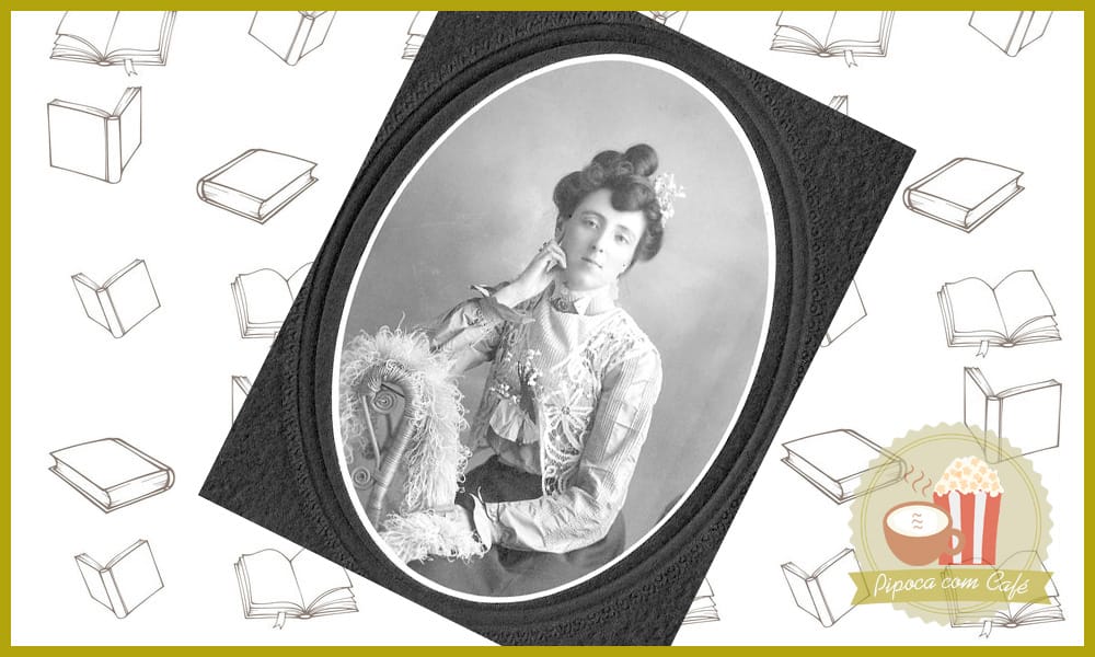 Retrato histórico da autora canadense Lucy Maud Montgomery