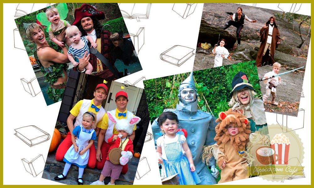 fantasias neil patrick harris, fantasias familia neil patrick harris, fantasias literárias, blog literário, blog de livros