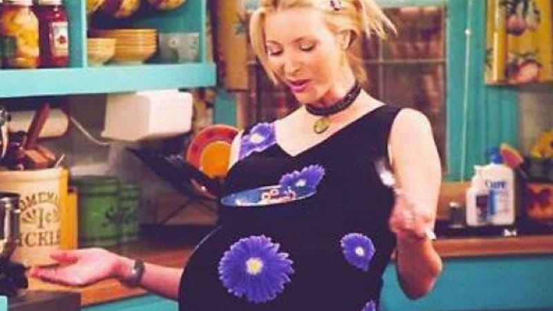 Lisa Kudrow grávida na série Friends