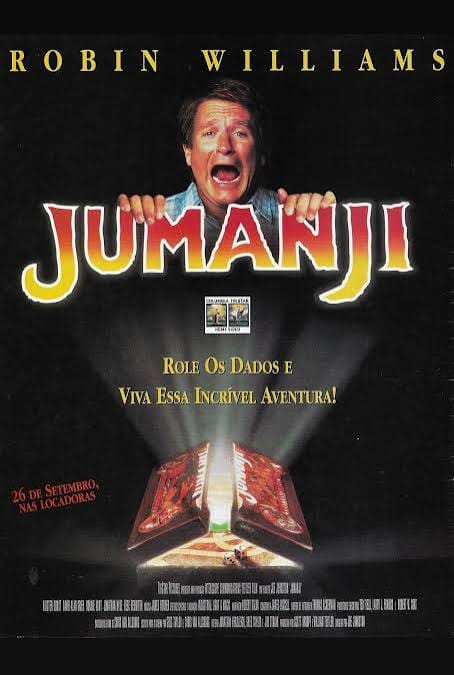 Cena clássica do filme Jumanji 1995 com Robin Williams