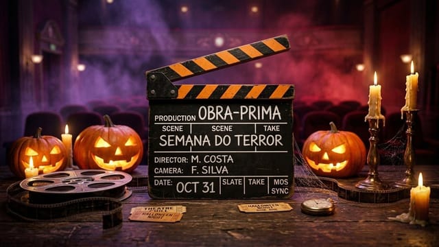 Monte seu filme de terror no Obra-Prima: Edição Especial Semana do Terror com clima gótico e Halloween